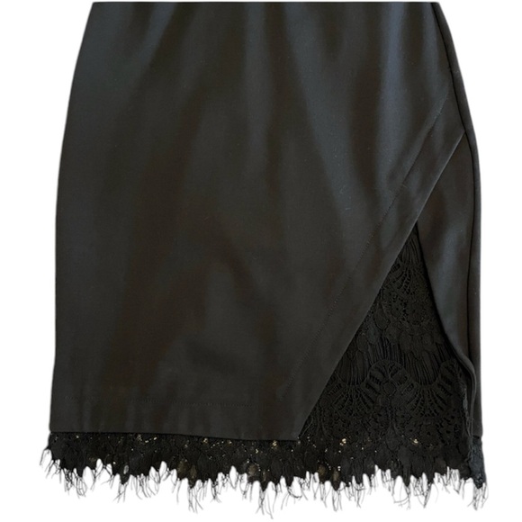 ASTR The Label Black Peeking Lace Cocktail Racerback Lace Dress with Back Zipper - Picture 7 of 13